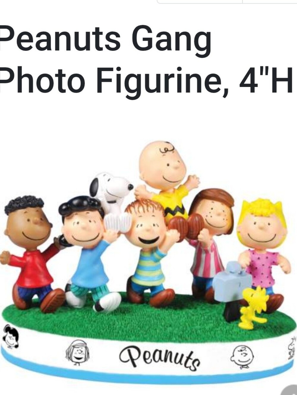 Peanuts Gang Photo Figurine - Colorful Group Display